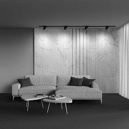 Трековый однофазный светодиодный светильник  Maytoni Unity ONDA TR007-1-18W4K-B-1