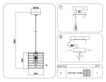 Подвесной светильник Traditional TR8410