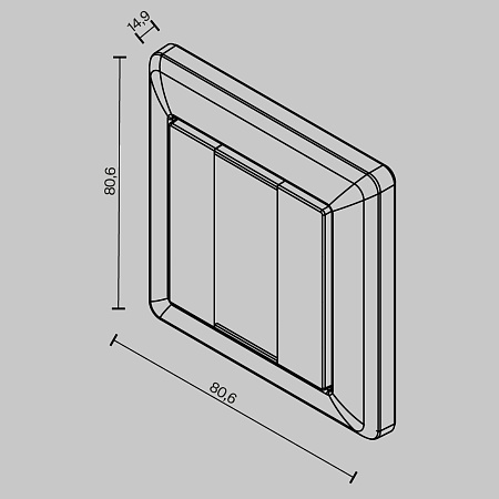 Панель управления Maytoni DALI 721043 Панель управления Maytoni DALI 721043