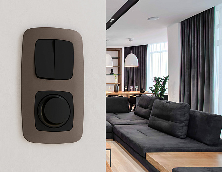 Комплект механизма 2-клавишного перекрестного выключателя 10A Omega MO803030 Комплект механизма 2-клавишного перекрестного выключателя 10A Omega MO803030