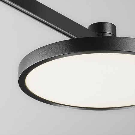 Трековый однофазный светодиодный светильник Maytoni Flarity Plato TR153-1-10W4K-B