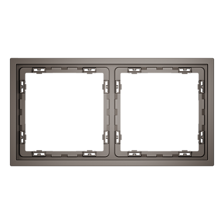 Рамка пластиковая на 2 поста Voltum S70 (капучино) VLS100214