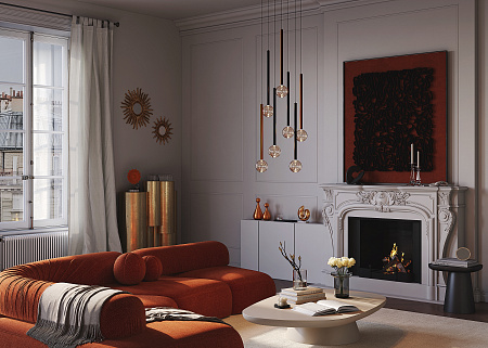 Светильник подвесной светодиодный Maytoni Bubble dream MOD383PL-L40BBS3K