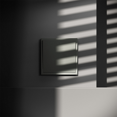 Перекрестный переключатель встраиваемый VOLTUM S70 одноклавишный (титан) VLS010506