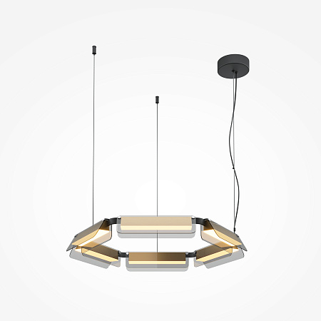 Люстра подвесная светодиодная Maytoni Flat MOD296PL-L40BS3K