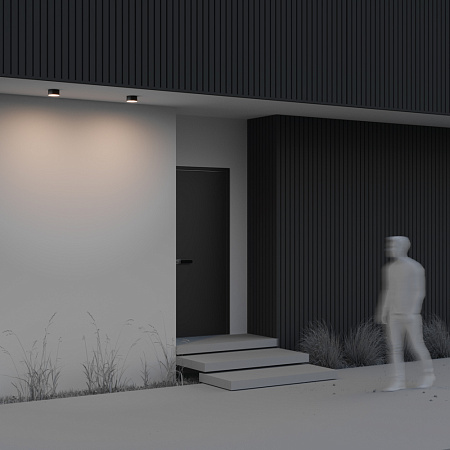 Уличный потолочный светодиодный светильник Maytoni Zon IP O430CL-L15B3K