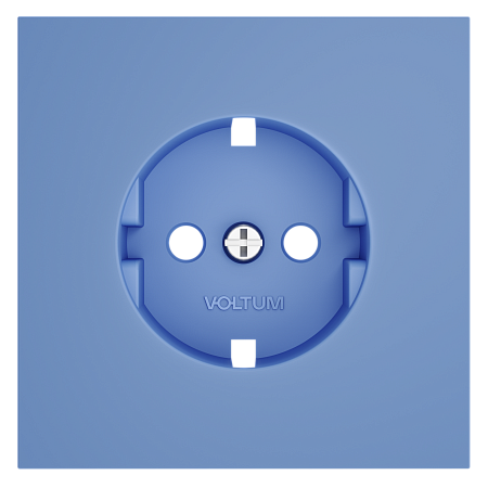 Накладка для розетки с заземлением Voltum S70 (деним) VLS000615