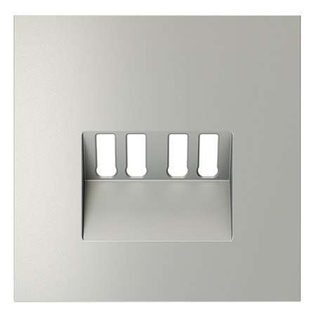 Накладка для розетки акустической 4-местной Voltum S70 (сталь) VLS001505