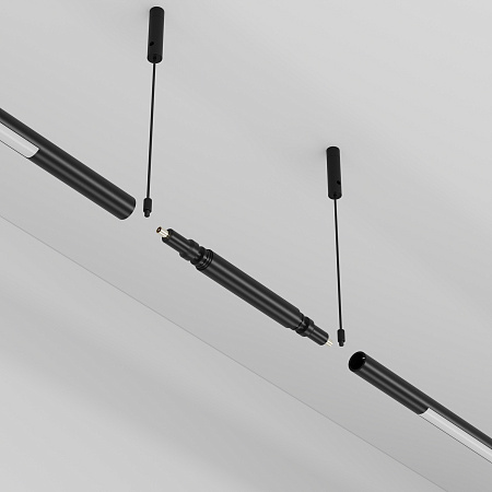 Основание и тросовый подвес для штанговой системы Maytoni Axity CA009PM-B Основание и тросовый подвес для штанговой системы Maytoni Axity CA009PM-B