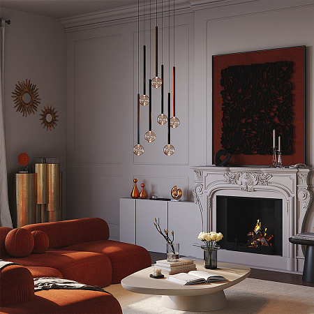 Светильник подвесной светодиодный Maytoni Bubble dream MOD383PL-L40BBS3K