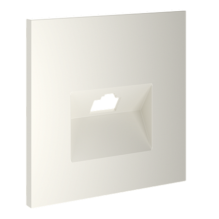 Накладка для розетки компьютерной RJ45 кат.6 Voltum S70 (хлопок) VLS001313