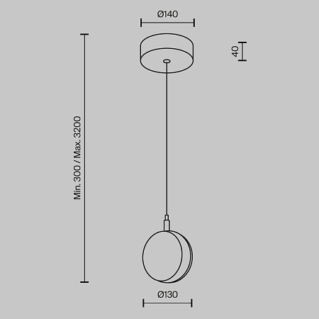 Светильник подвесной светодиодный Maytoni Mind MOD299PL-L10BC3K