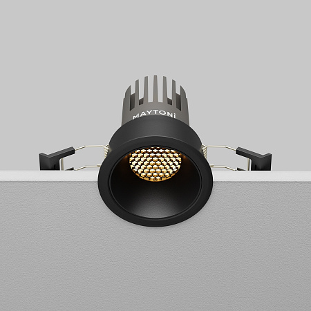 Светильник встраиваемый светодиодный Maytoni Dip DL115-10W-3K-B