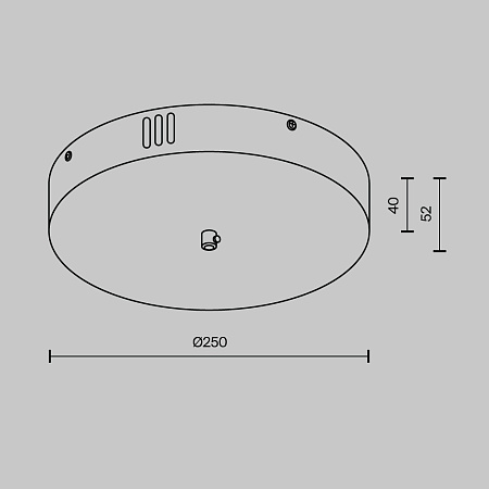 Потолочная чаша для ввода питания с блоком питания системы Maytoni Shelf CA031B-B