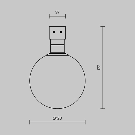 Трековый однофазный уличный светодиодный светильник Maytoni Elasity IP Luna O-TR01-1-S-9WW3K