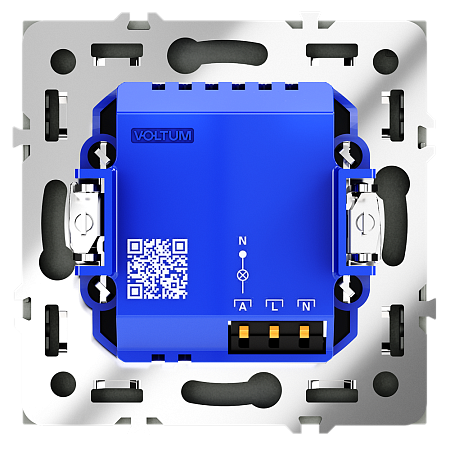 Датчик движения встраиваемый VOLTUM S70, (черный матовый) VLS070508
