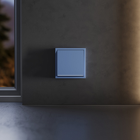 Клавиша для выключателя/переключателя одноклавишного с подсветкой Voltum S70 (деним) VLS000215 Клавиша для выключателя/переключателя одноклавишного с подсветкой Voltum S70 (деним) VLS000215