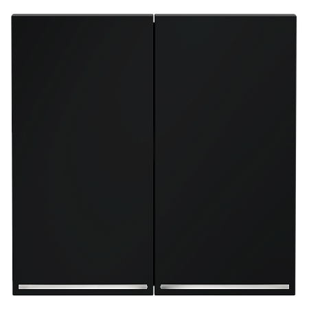 Клавиши для выключателя/переключателя двухклавишного с подсветкой Voltum S70 (графит) VLS000407