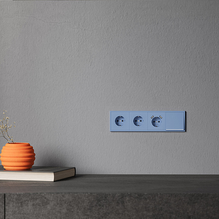 Клавиша для выключателя/переключателя одноклавишного с подсветкой Voltum S70 (деним) VLS000215 Клавиша для выключателя/переключателя одноклавишного с подсветкой Voltum S70 (деним) VLS000215