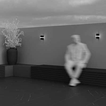 Уличный настенный светодиодный светильник Maytoni Line O484WL-L6GF3K Уличный настенный светодиодный светильник Maytoni Line O484WL-L6GF3K