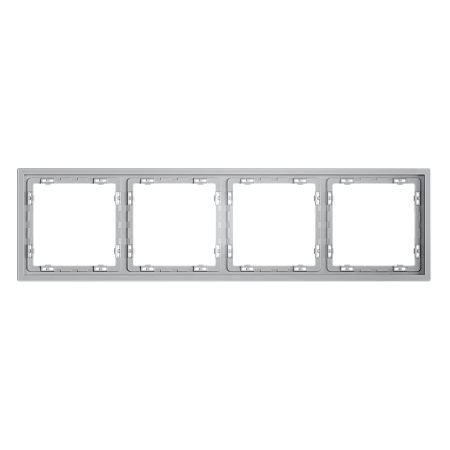 Рамка пластиковая на 4 поста Voltum S70 (серый) VLS100416