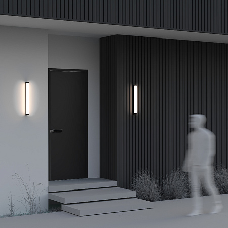 Уличный настенный светодиодный светильник Maytoni Rounge O482WL-L16B3K