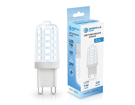 Лампа светодиодная G9 7W 6400K Ambrella light 100706