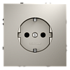 Розетка встраиваемая VOLTUM S70 с заземлением (кашемир) VLS040103