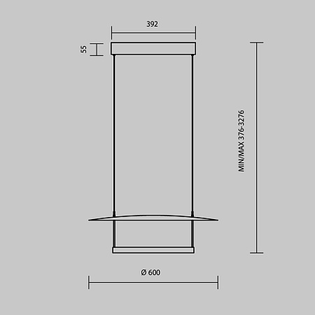 Светильник подвесной светодиодный Maytoni Ambience MOD280PL-L30B3K1
