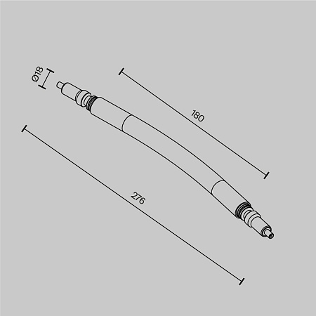 Гибкий коннектор для штанговой системы Maytoni Axity CA005FC-B