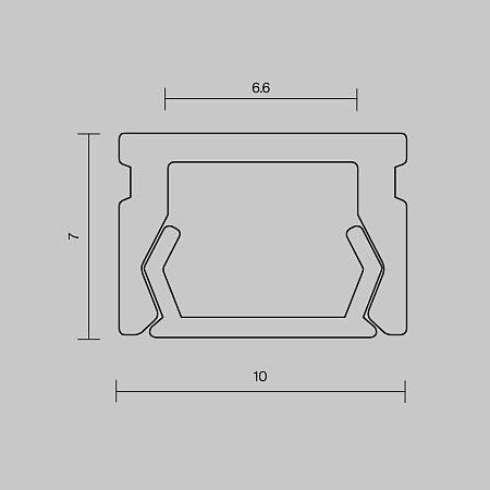 Накладной профиль Maytoni Led Strip ALM-1007-S-2M 631001