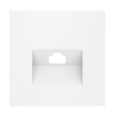 Накладка для розетки компьютерной RJ45 кат.6 Voltum S70 (белый матовый) VLS001302 Накладка для розетки компьютерной RJ45 кат.6 Voltum S70 (белый матовый) VLS001302