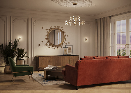 Люстра подвесная светодиодная Maytoni Arana MOD401PL-L72BS3K