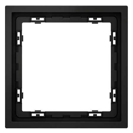 Рамка пластиковая VOLTUM S70 на 1 пост, (черный матовый) VLS100108