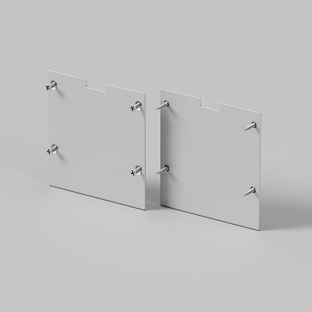 Комплект заглушек (для профиля 50×50) 2 шт., Maytoni ALM-5050-S-EC 642046