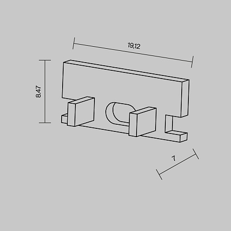 Комплект заглушек для профиля 636007 Maytoni Led Strip 642009