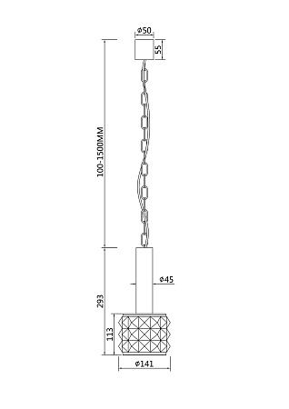 Подвесной светильник Maytoni Rock Me MOD027PL-01N