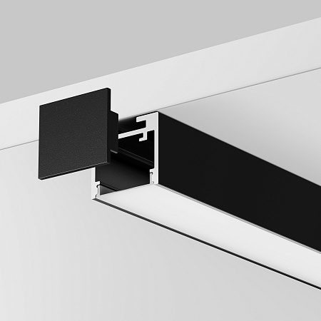 Комплект заглушек (для профиля 25×22) 2 шт., Maytoni ALM-2522-B-EC 642066