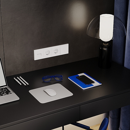 Выключатель встраиваемый VOLTUM S70 двухклавишный (белый матовый) VLS020102 Выключатель встраиваемый VOLTUM S70 двухклавишный (белый матовый) VLS020102