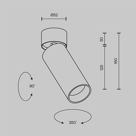 Спот Maytoni FOCUS LED C055CL-L12W3K-SS-B