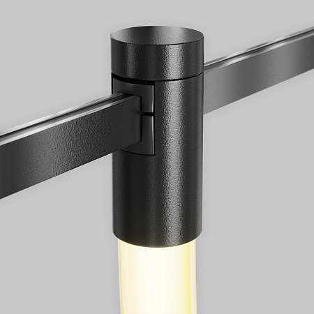 Трековый однофазный магнитный светодиодный светильник Maytoni Flarity Tau TR154-1-27W3K-B