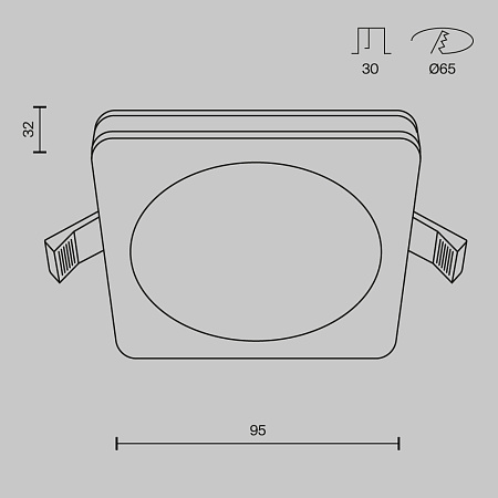Светильник встраиваемый светодиодный Maytoni Phanton DL2001-L7B4K