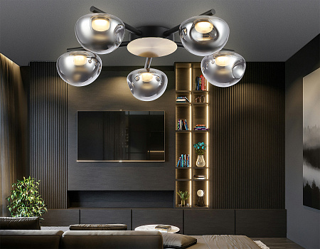 Люстра потолочная светодиодная Ambrella light HIGH LIGHT LH12009