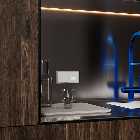 Накладка для подсветки светодиодной с датчиком Voltum S70 (серый) VLS002416 Накладка для подсветки светодиодной с датчиком Voltum S70 (серый) VLS002416