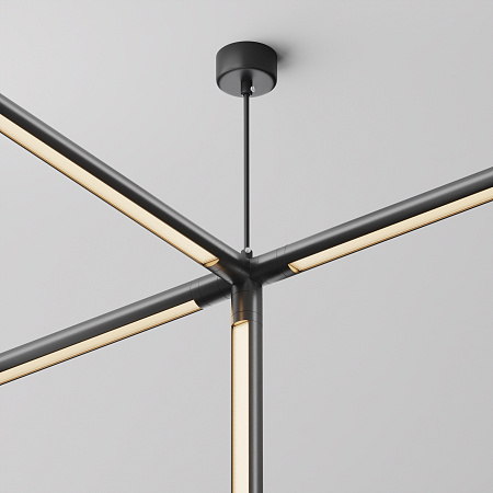 Х-образный вертикальный коннектор для системы с вводом питания Maytoni Shelf CA019L4C-P-B