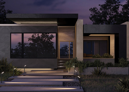 Уличный ландшафтный светодиодный светильник Maytoni Paso O595FL-L12B3K Уличный ландшафтный светодиодный светильник Maytoni Paso O595FL-L12B3K