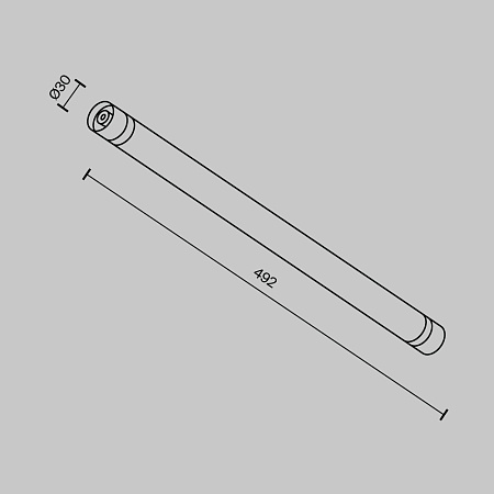 Светильник трековый светодиодный Maytoni Shelf Larc C148CL-L500-7W3K-B