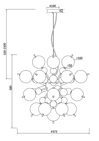 Светильник подвесной Maytoni Bolla MOD133PL-06CH
