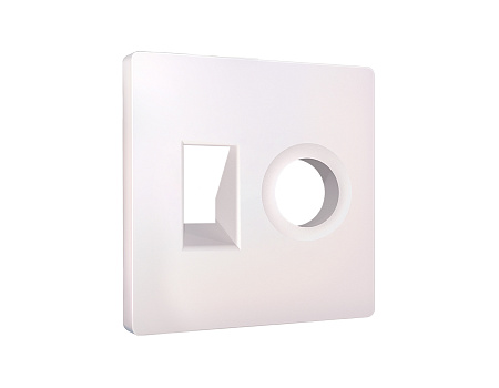 Лицевая панель ALFA для компьютерной/телефонной + TV розетки ALFA AP2125 Лицевая панель ALFA для компьютерной/телефонной + TV розетки ALFA AP2125