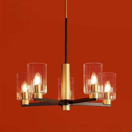 Люстра на штанге Freya Ombre FR2051CL-05BBS